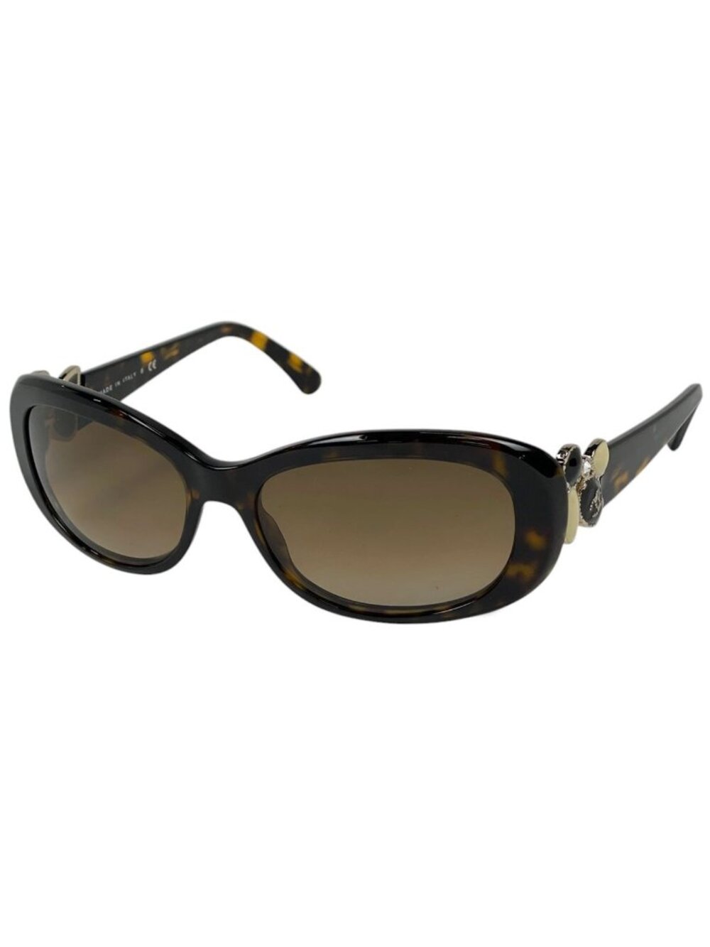 Chanel Sunglasses CC Logo Acetate Brown Eyewear